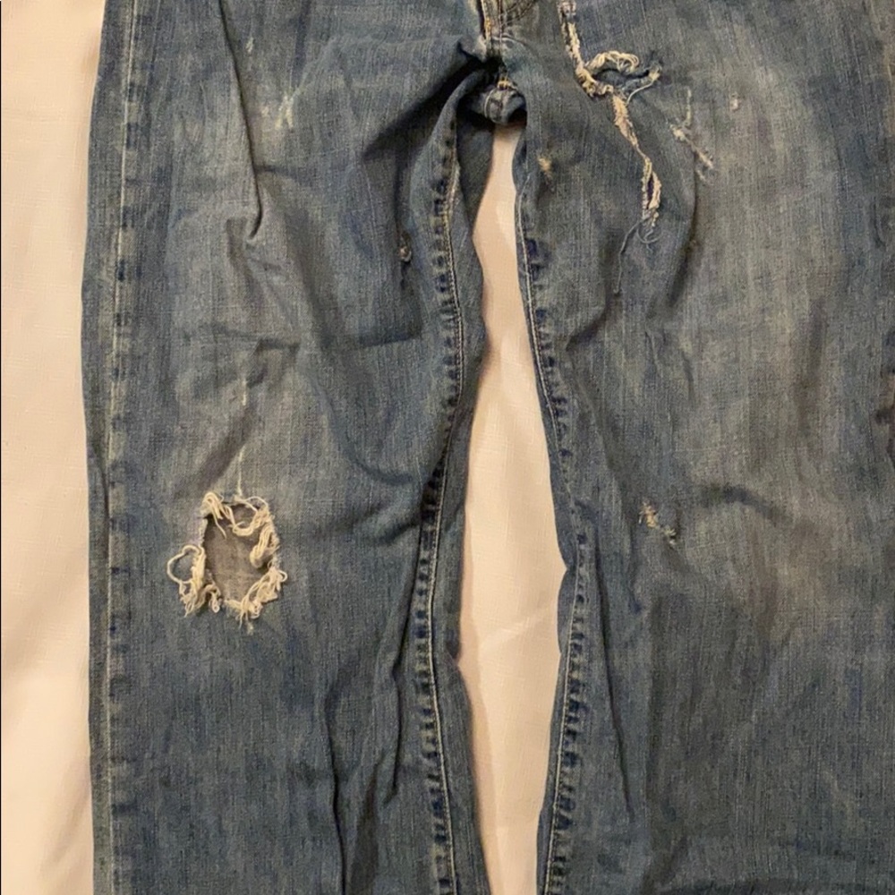 VINTAGE ABERCROMBIE & FITCH ORIGINAL 5 POCKET DENIM MENS BLUE JEANS ⭐️⭐️⭐️⭐️⭐️ - Picture 11 of 16